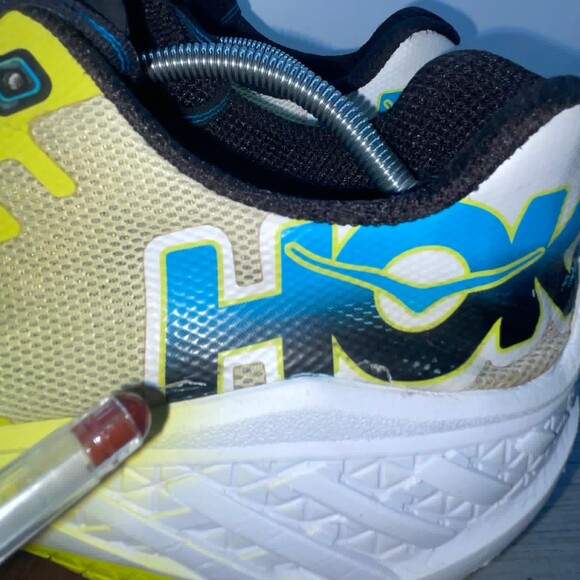 Hoka One One Clayton Men\'s Size 13 Yellow/White Athletic Shoes Running Sneakers main image 9